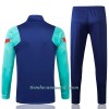 Chaqueta De Entrenamiento Trajes FC Barcelona 2021/22 Verde Azul - Hombre